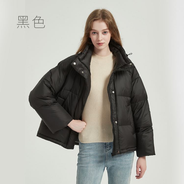 加厚保暖立領90％白鴨絨羽絨外套羽絨衣短大衣女 【21-25-8883-24】ibella 艾貝拉