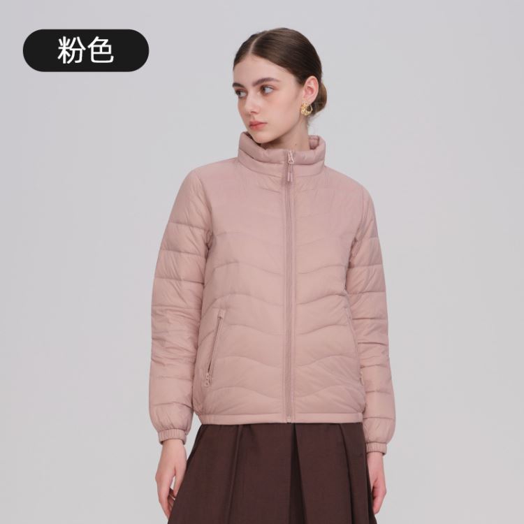 輕型保暖連帽羽絨外套羽絨衣90%白鴨絨【21-25-8872-25】ibella 艾貝拉