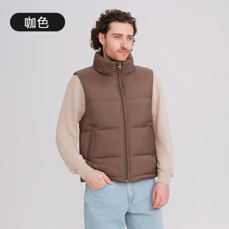 加厚保暖立領羽絨背心外套羽絨衣男90%白鴨絨【21-25-8981-25】ibella 艾貝拉 7