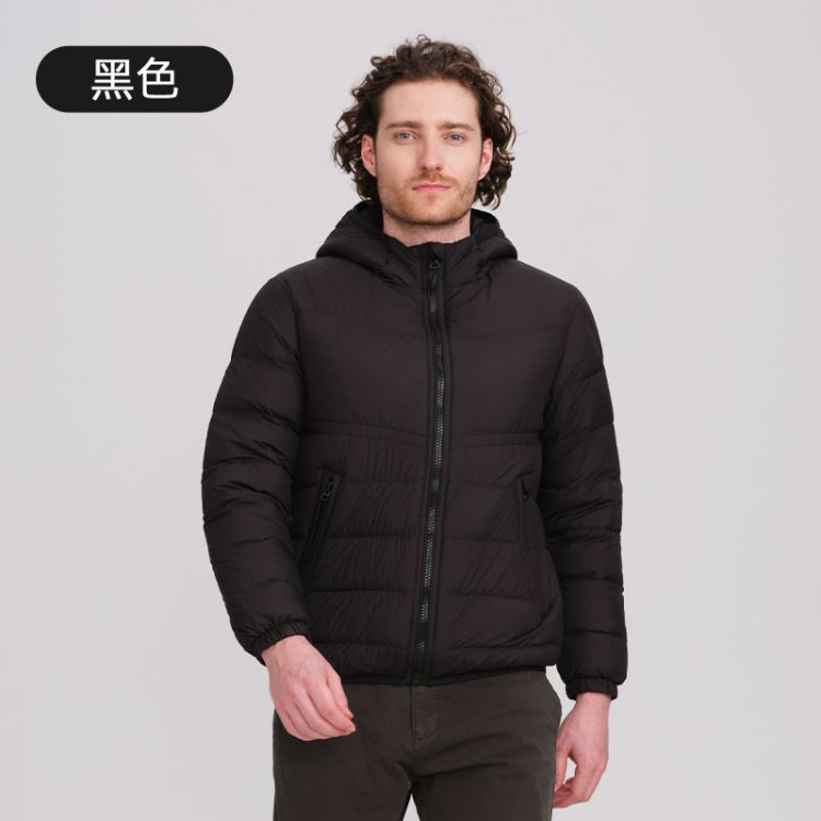輕型保暖連帽羽絨外套羽絨衣男90%白鴨絨【21-25-8985-25】ibella 艾貝拉 9