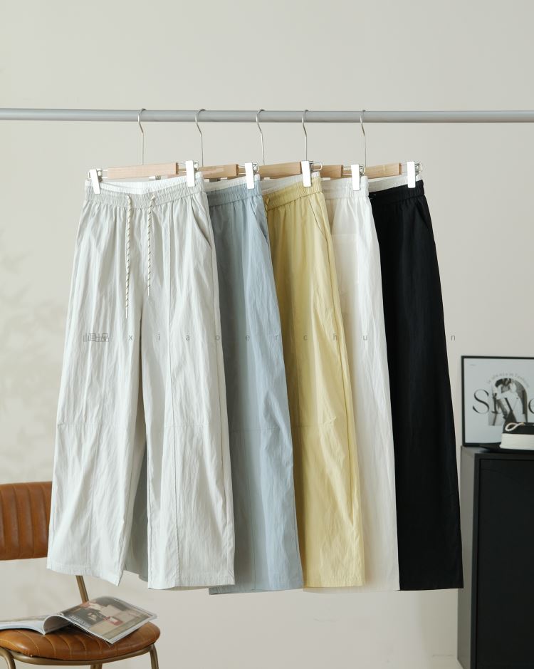 日系氣球褲九分褲休閒褲長褲女【75-17-86616-25】ibella 艾貝拉