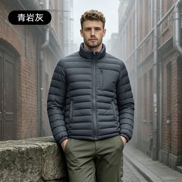 男士輕薄羽絨服立領秋冬短款大碼外套 M~4XL【21-25-8913-26】ibella 艾貝拉