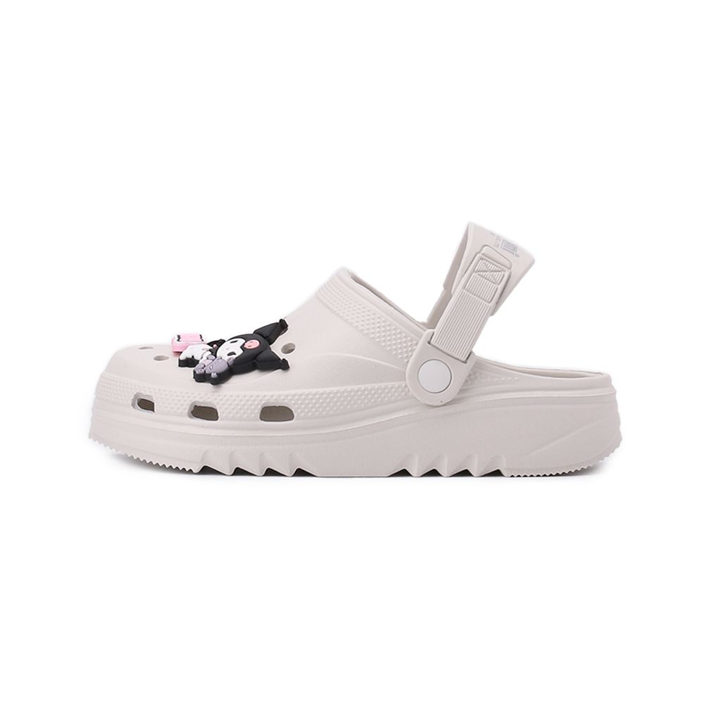 酷洛米 飾片洞洞園丁鞋 米 大童鞋