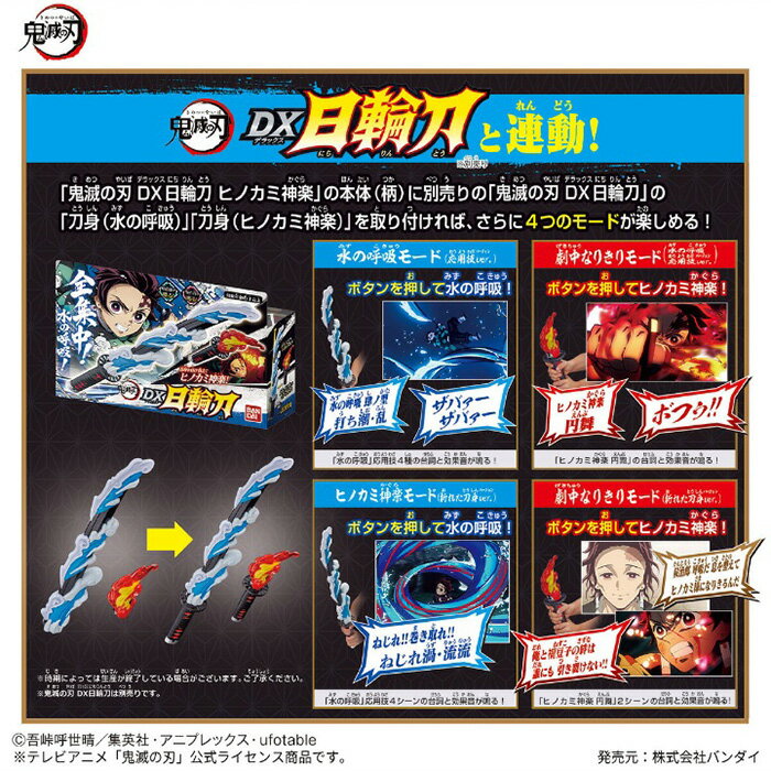 BANDAI 鬼滅之刃DX 日輪刀竈門炭治郎火之神神樂版本PB商店【鯊玩具Toy