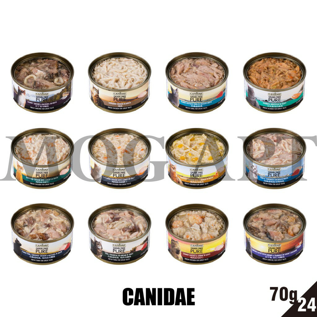 CANIDAE 無穀主食罐 貓罐 24罐70g
