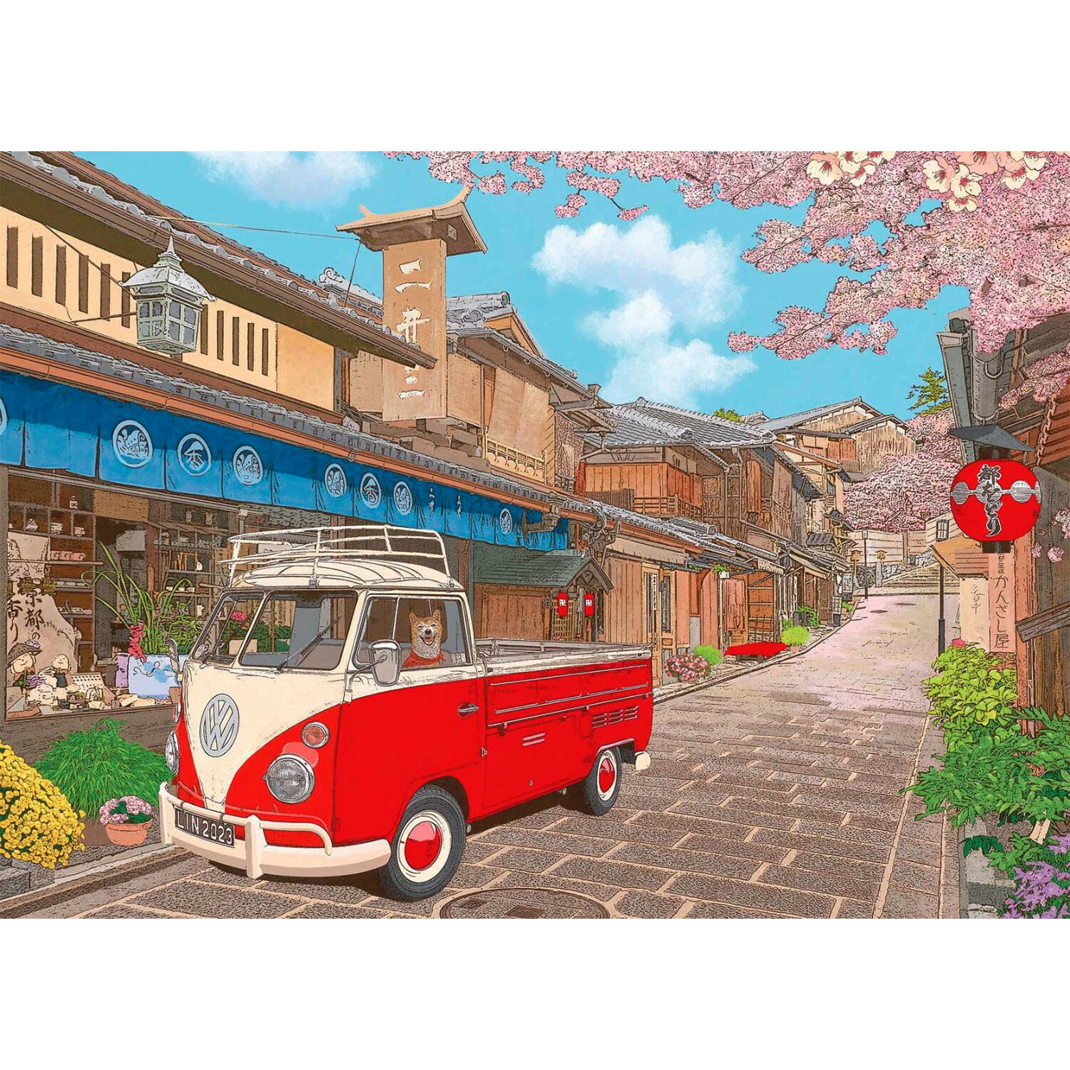 P2 - 林宗範-粉櫻滿開 喜迎春 520片拼圖 25-065