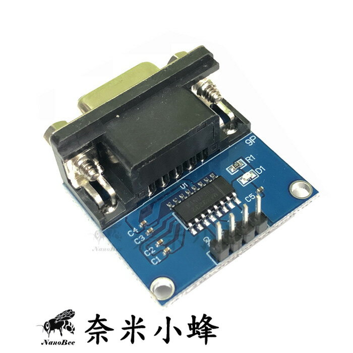 TTL/UART轉RS232 COM 轉換板 MAX3232模塊 含電源燈 ESP32 Arduino【現貨】 2