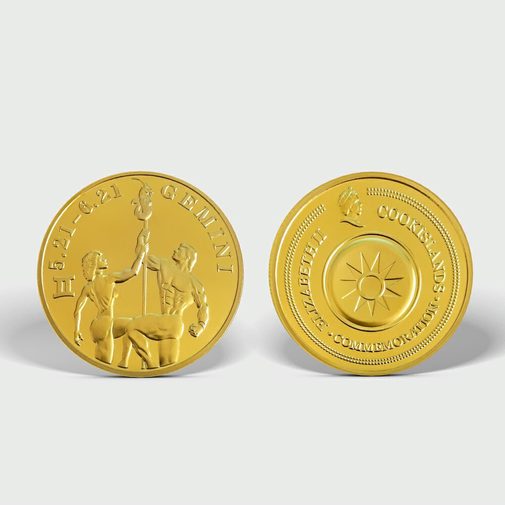 十二星座幸運金幣全套硬幣創意金屬玩具禮品情侶個性收藏紀念章| 協貿國際日用品生活3館| 樂天市場Rakuten