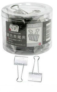 SDI (手牌) NO.0233-1 銀色長尾夾 (41mm)