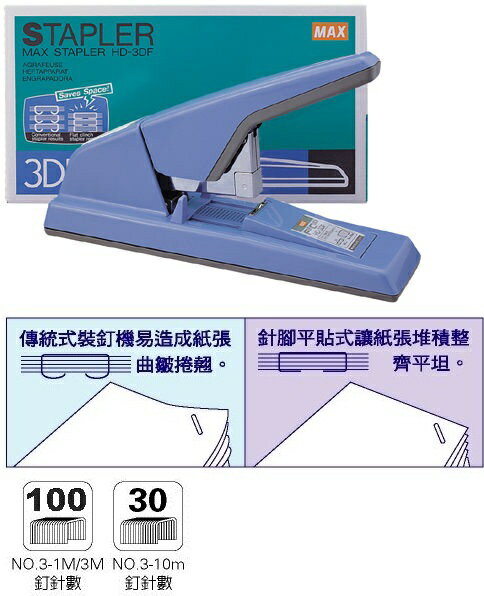 MAX-HD-3DF 釘書機