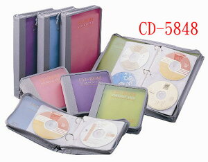 CD-5848 冰彩48片活頁式CD拉鏈包