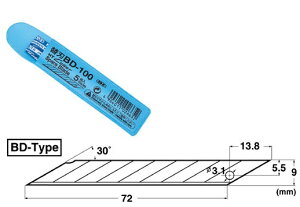 NT BD-100 美工刀補充刀片（一包5片入）