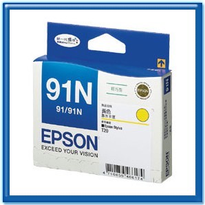 EPSON T107450 91N 黃色原廠墨水匣