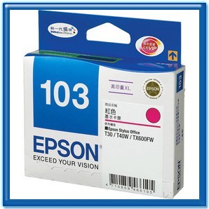 EPSON T103350 NO.103 原廠紅色高容量XL墨水匣