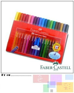 Faber-Castell 20色握得住抗壓三角筆桿彩色筆155320