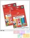 Faber-Castell 24色三角擦擦蠟筆(單盒)