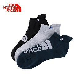 [ THE NORTH FACE ] 中厚透氣短筒襪 3入 黑灰藍 / 公司貨 NF0A3RJC8LR