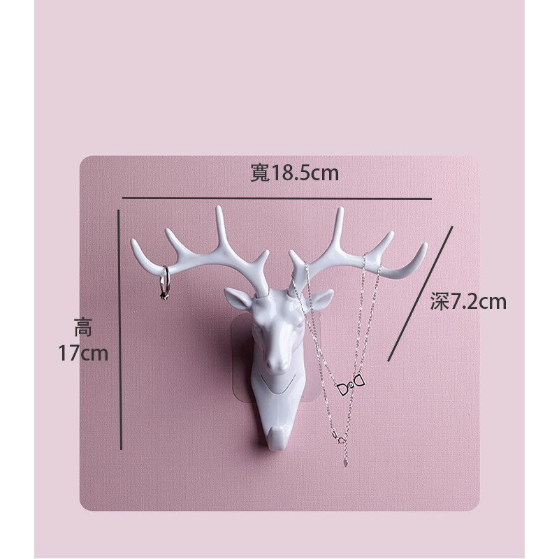 鹿角造型掛勾【A009】台灣出貨 居家  INS 北歐風格 免釘 免打孔 鹿頭掛勾 造型掛勾 鹿角掛衣鉤 居家裝飾 4