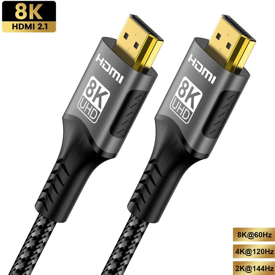 【日本代購】5公尺 8K HDMI 2.1 線纜 4K@120Hz 8K@60Hz 48Gbps EARC ARC HDCP 超高速 HDR 適用於 RTX 視訊線 PC 筆記型電腦投影機高畫質電視 PS5