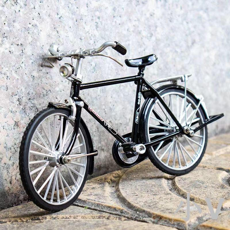 1:10仿真合金復古自行車模型二八大杠懷舊兒童男孩小汽車玩具擺件