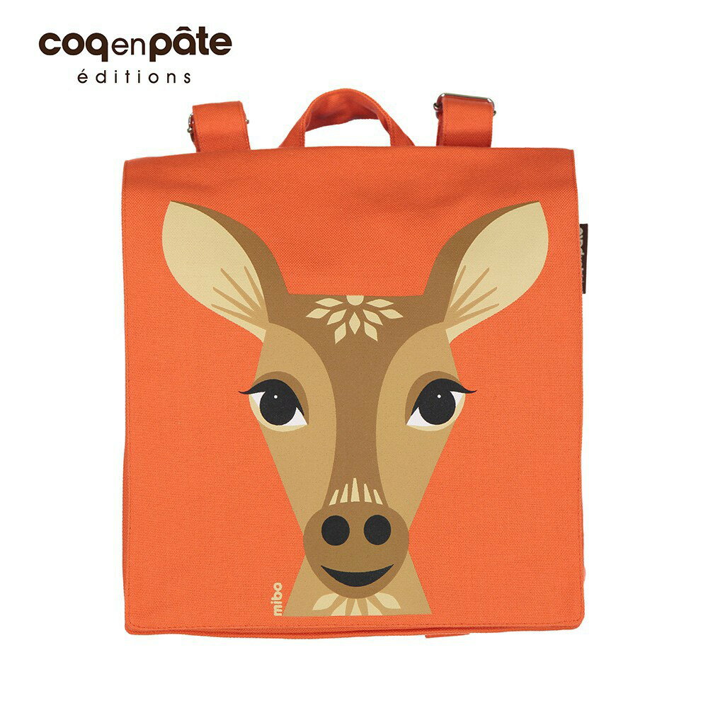【無毒環保布包】【COQENPATE】法國有機棉無毒環保布包 - 小童寶包幫- 鹿
