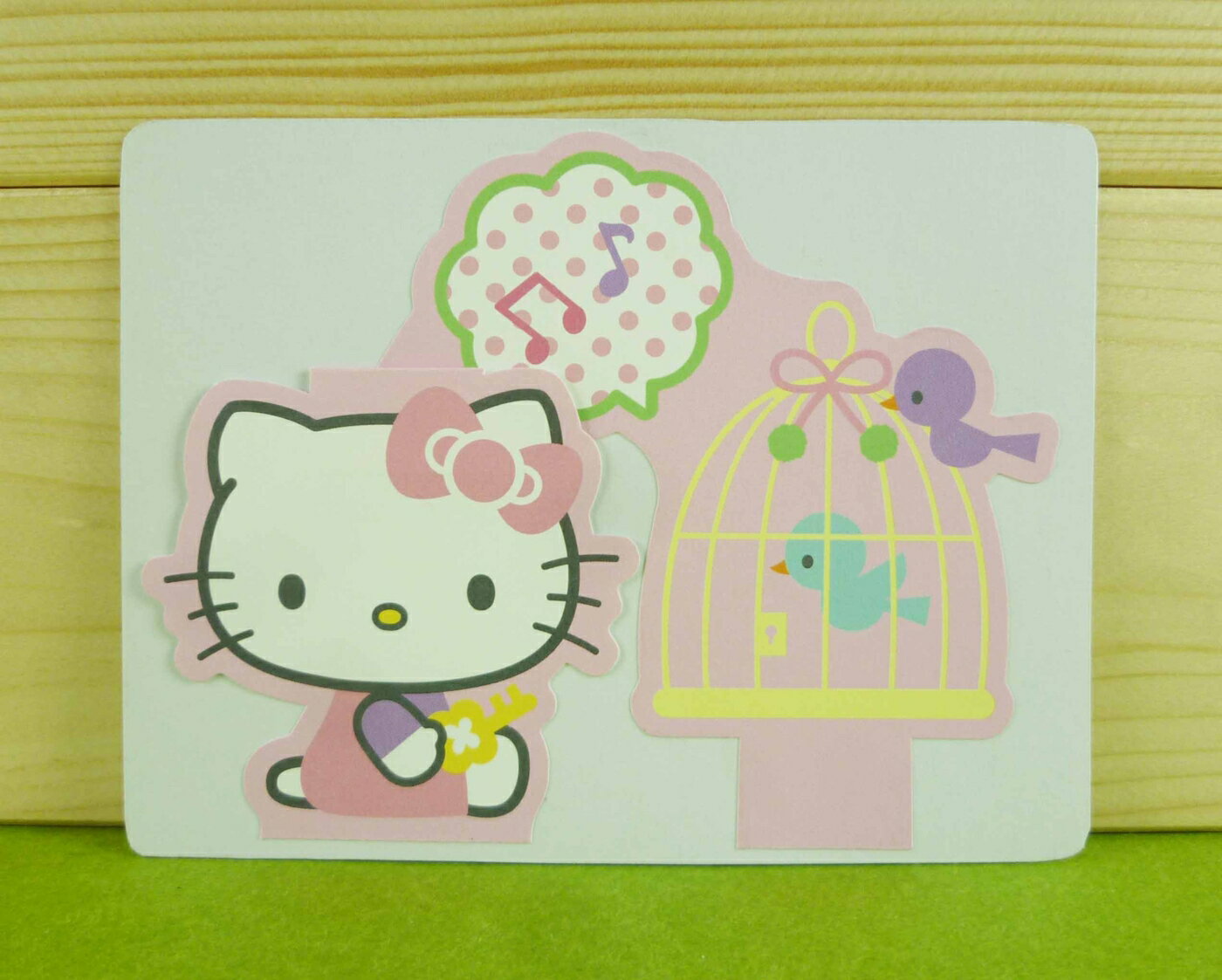 【震撼精品百貨】Hello Kitty 凱蒂貓 卡片-鳥籠(S) 震撼日式精品百貨
