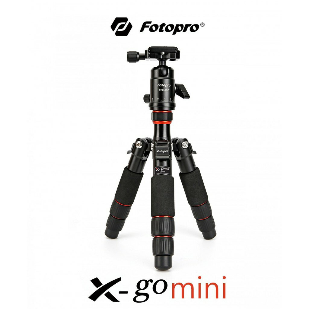 【EC數位】FOTOPRO 富圖寶 X-go Mini 碳纖專業迷你三腳架 8層碳纖腳管 攜帶方便 外拍 婚攝 旅遊