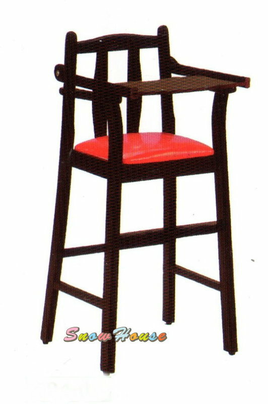 雪之屋居家生活館 兒童餐椅 寶寶椅 寶寶用餐椅 (皮面胡桃色) X559-10