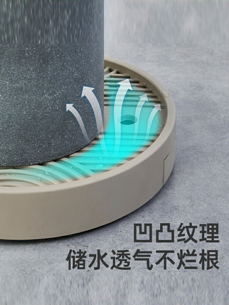 花盆託盤帶輪移動底座接水花盤底花架墊底塑膠花盒隱藏萬向輪圓盤