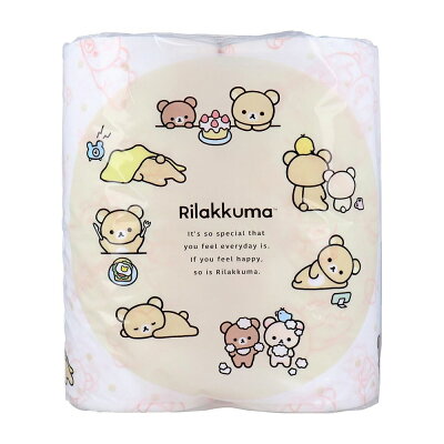 日本 HAYASHI 拉拉熊印花滾筒衛生紙(33m/4捲1袋)