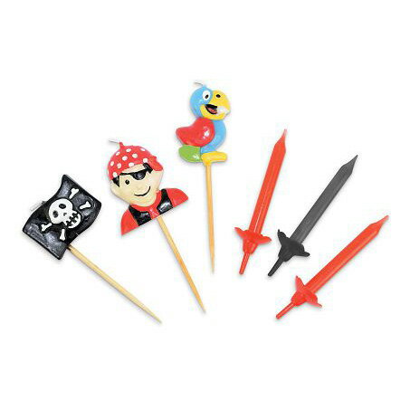 法國ScrapCooking海盜蠟燭 3入、小蠟燭 12入