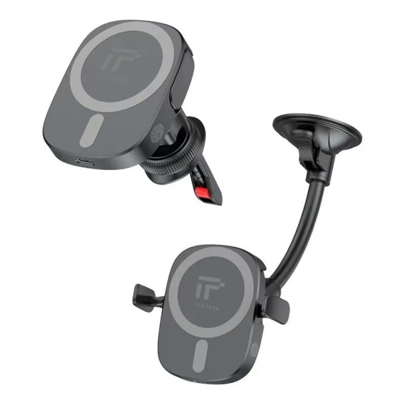 免運 公司貨 I.T.F 可夾式磁吸充電車用支架 X13 MagSafe 15W 無線快充 車用充電架 吸盤 出風口夾式