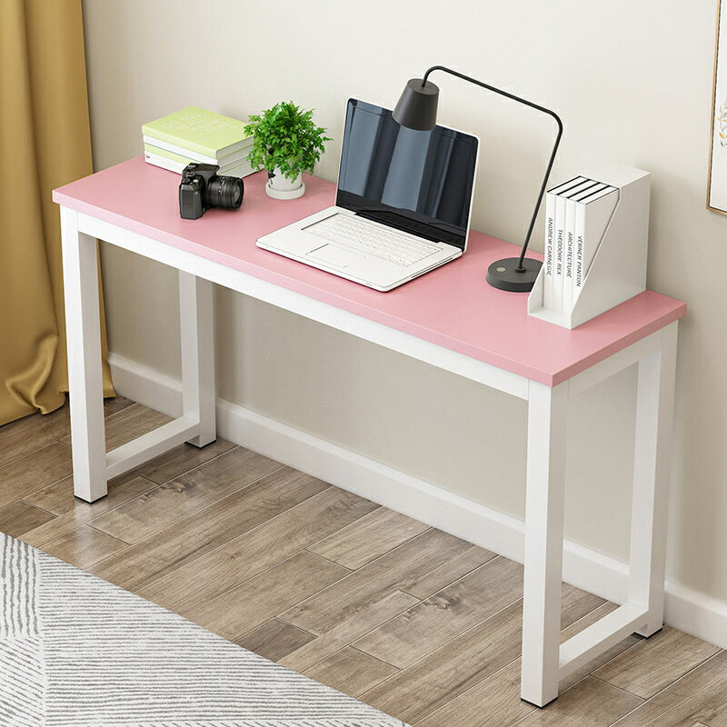 電腦台式桌 長條辦公桌家用簡易窄桌書桌臥室寫字學習桌長方形桌子 降價兩天