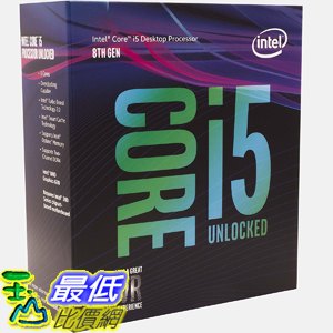 [107美國直購] 臺式機處理器 Intel Core i5-8600K Desktop Processor 6 Cores up to 4.3GHz Turbo BX80684i58600K