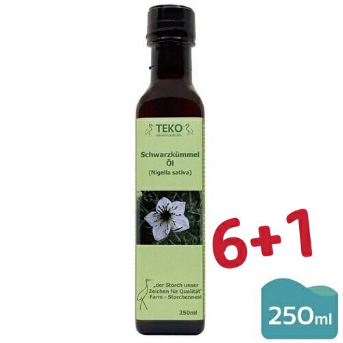 (買6送1) TEKO 特級黑種草油 250ml/瓶