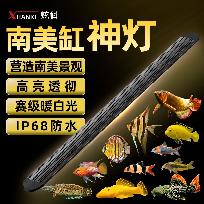 燈座/燈管 免運 炫科魚缸燈led防水照明燈南美缸專用燈魚缸燈暖光暖色南美燈L61公司貨 快速出貨