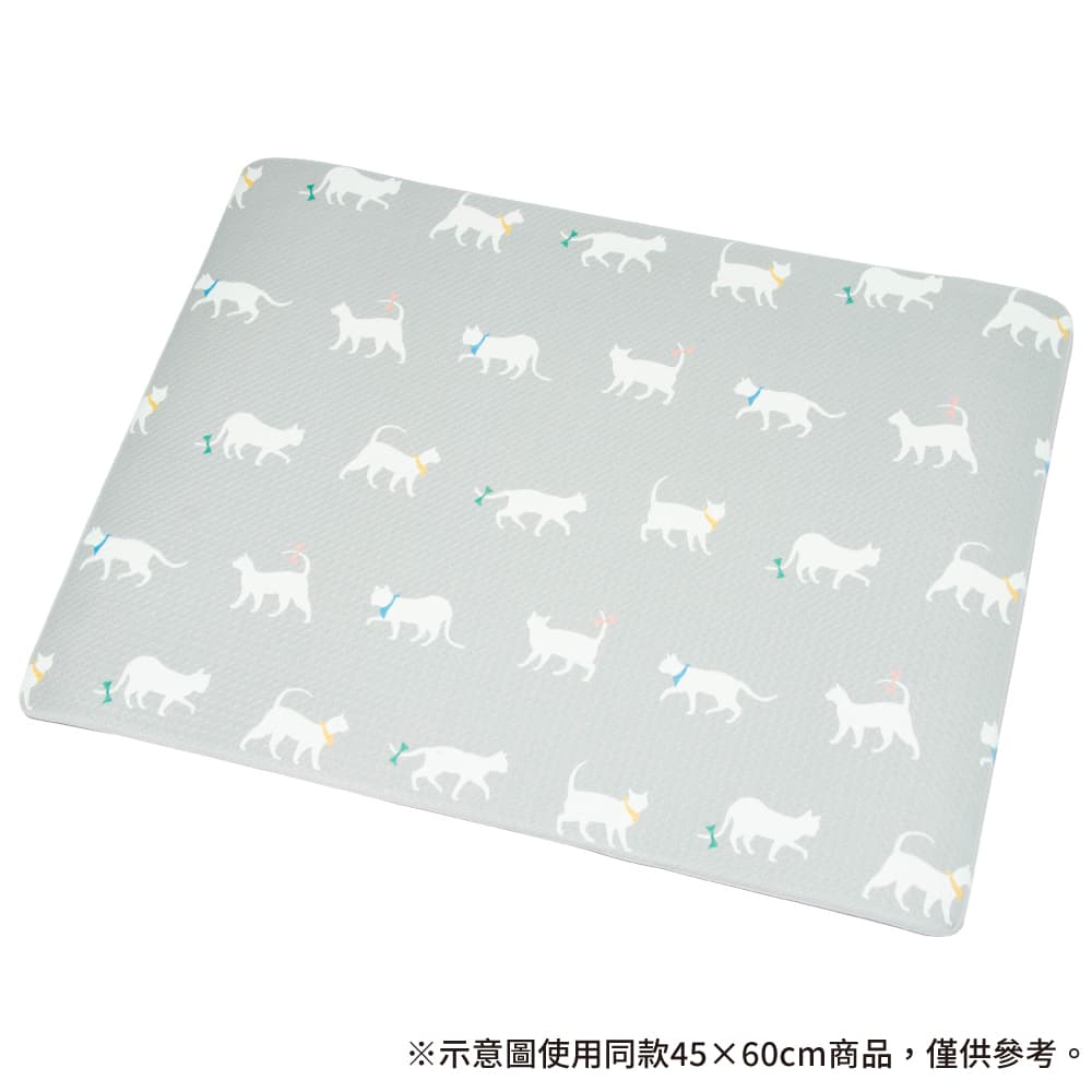 PVC廚房地墊 貓 CAT GY 45×90 NITORI宜得利家居