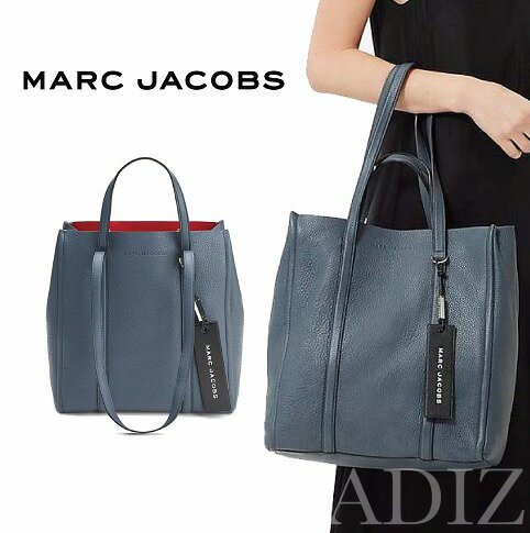 美國正品 Marc jacobs The Tag Tote 27 Bag 質感素面大型簡約牛皮手提肩背包