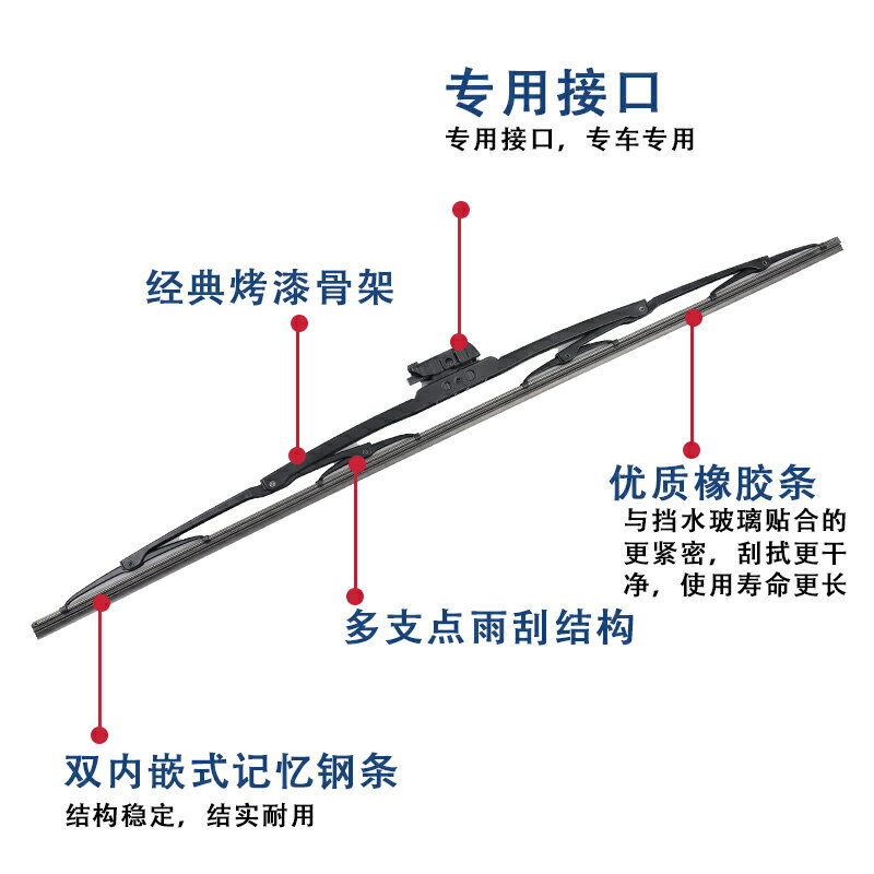 雨刮 汽車雨刷 軟骨雨刷 汽車有骨雨刮器通用型雨刮片專用前雨刷器膠條新款原廠靜音原裝『FY01281』 2
