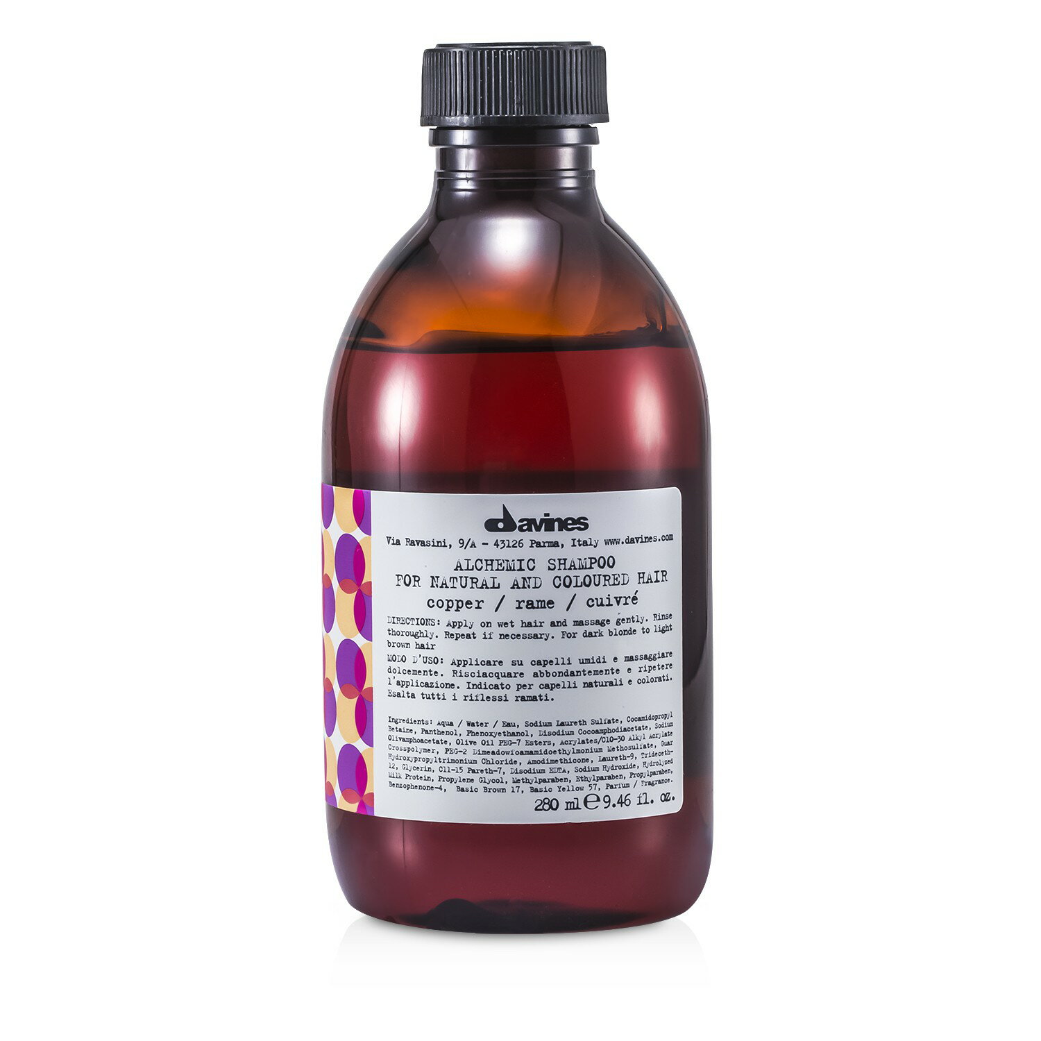 特芬莉(達芬尼斯) Davines - 色彩鍊金師系列 鍊金古銅洗髮露(銅色調之髮色適用) Alchemic Shampoo