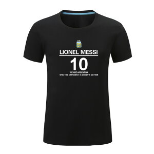 短袖T恤純棉男 梅西Messi巴薩球衣足球訓練服夏裝巴塞羅那 M10