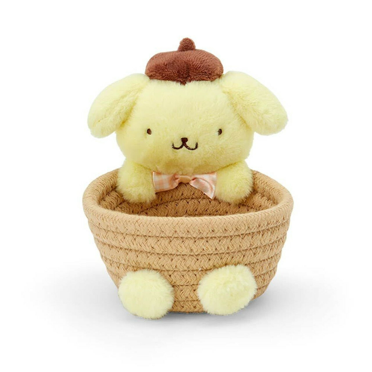 【震撼精品百貨】布丁狗 Pom Pom Purin ~日本SANRIO三麗鷗 布丁狗玩偶造型收納籃S*88614