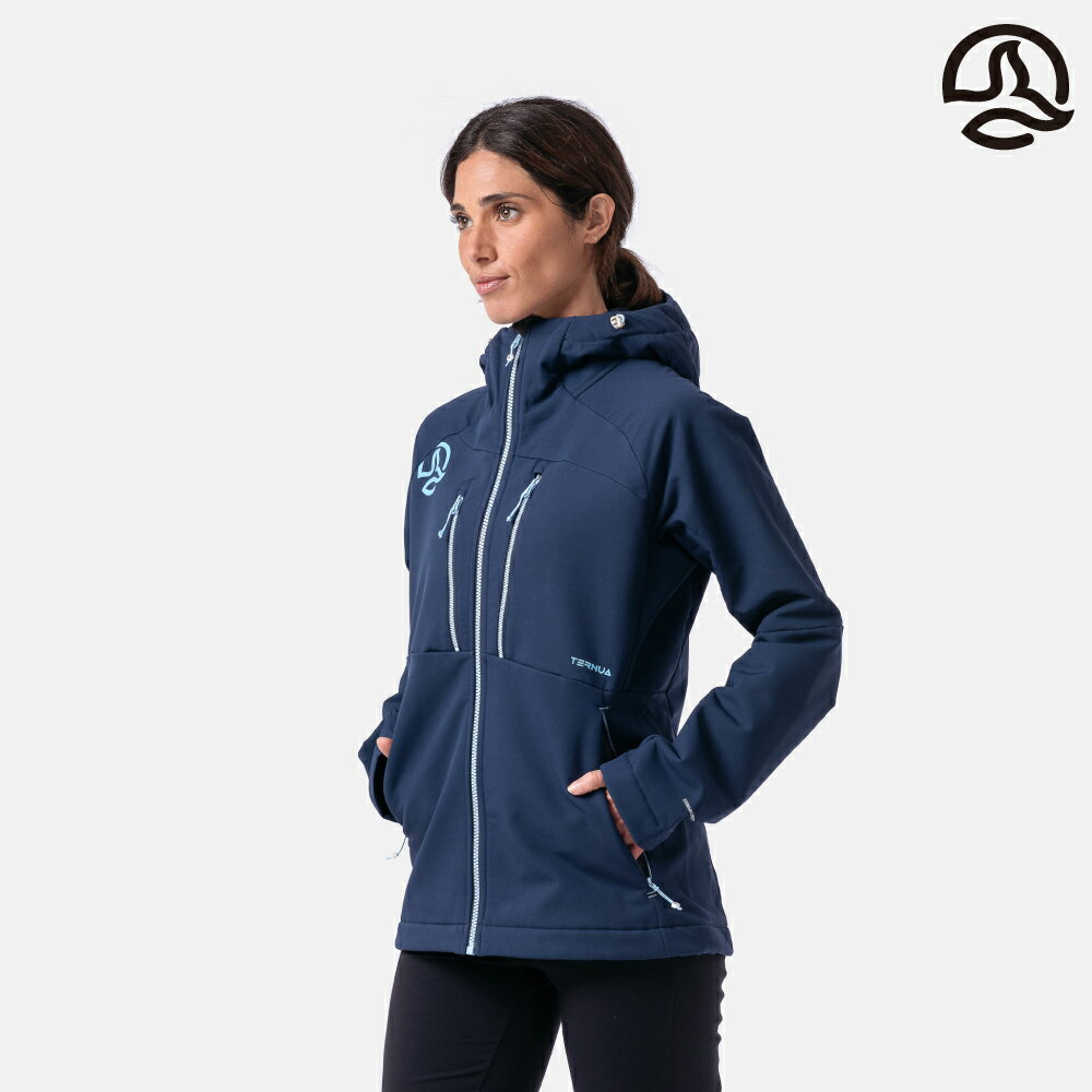 TERNUA 女 Stormfleece Pro 連帽防風外套 LOKKTA 1644188 / 1908 海軍藍