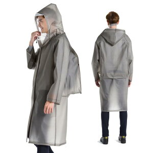 成人背包分體雨衣 長款戶外徒步旅遊男生女生時尚透明防雨便攜雨衣 帽簷雨具