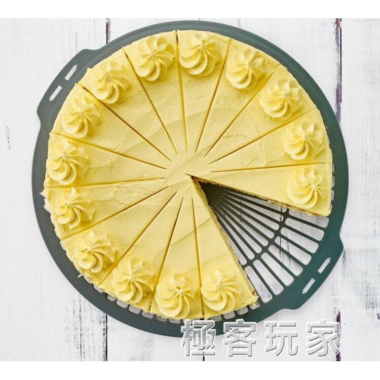 焙可美蛋糕冷卻架麵包餅幹涼網不沾切刀分割器烘焙工具13寸