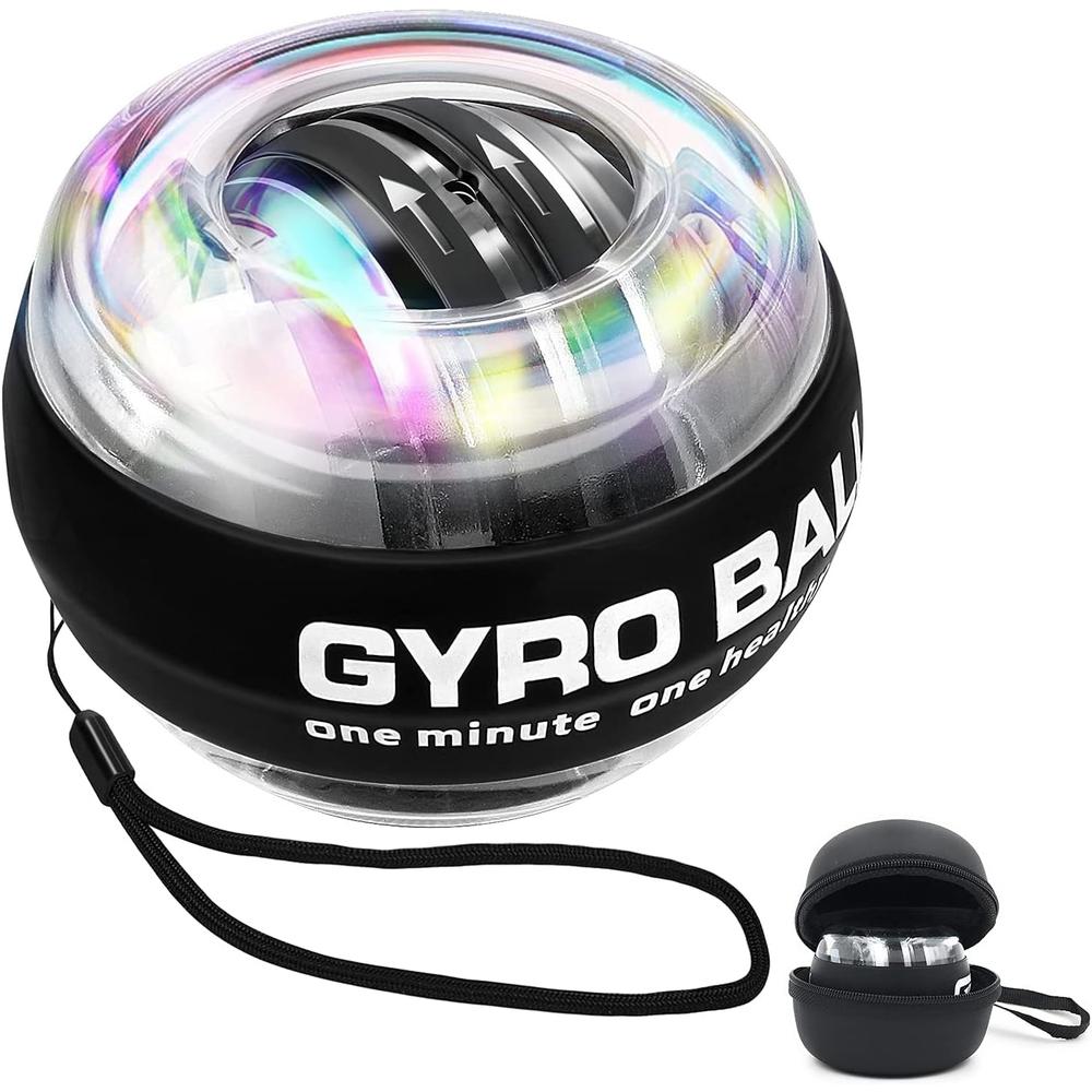 【日本代購】Uciy 自動啟動動力球｜LED 發光設計｜握力＆手腕前臂肌肉訓練｜附掛繩｜子母扣球設計