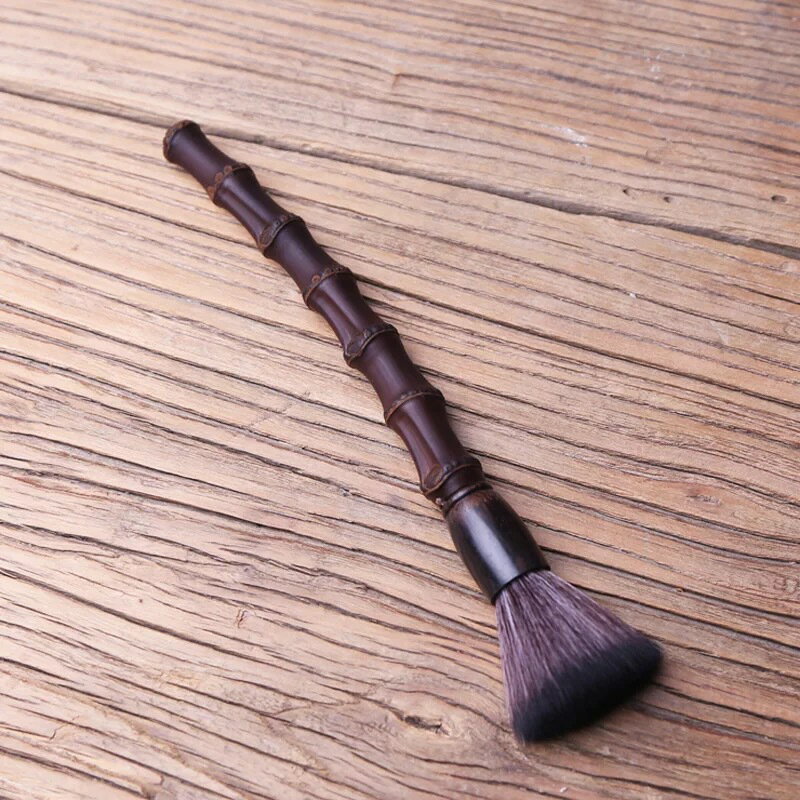 免運 茶具系列 老竹節養壺筆 精工不掉毛功夫茶道六君子配件茶壺碳化養壺筆手工 1