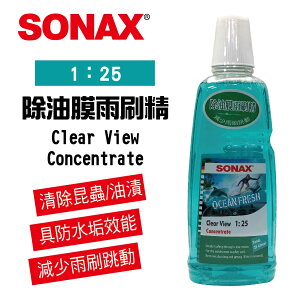 真便宜 SONAX舒亮 除油膜雨刷精1L