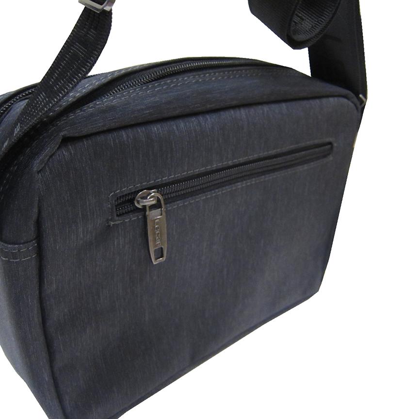 ~雪黛屋~LECAF 斜側包中容量二層主袋+外袋共七層可8寸平板進口防水尼龍布材質肩背斜背中性款可刷洗LW6710A(中) 1