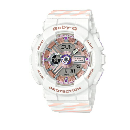 CASIO BABY-G/潮流尖端雙顯運動腕錶/BA-110CH-7ADR